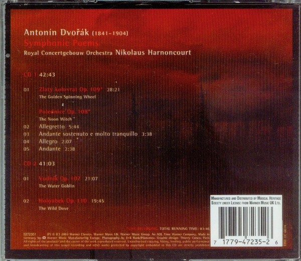 Dvořák*, Nikolaus Harnoncourt, Royal Concertgebouw Orchestra*-1