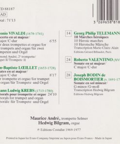 Maurice André, Hedwig Bilgram, A. Vivaldi*, J.B. Loeillet*, J.L. Krebs*, G.P. Telemann*, R. Valentino*, J. Bodin de Boismortier*-1