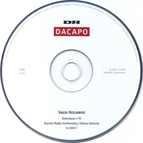 Vagn Holmboe - Søren Elbæk, Troels Svane*, Danish Radio Sinfonietta*, Hannu Koivula-2