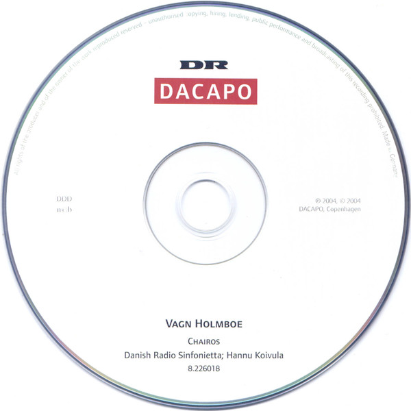 Vagn Holmboe - Søren Elbæk, Troels Svane*, Danish Radio Sinfonietta*, Hannu Koivula-3