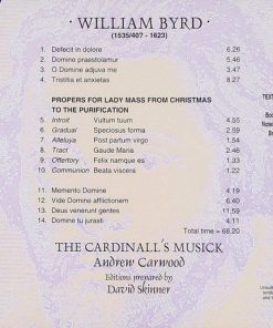 William Byrd - The Cardinall's Musick / Andrew Carwood / David Skinner (4)-1