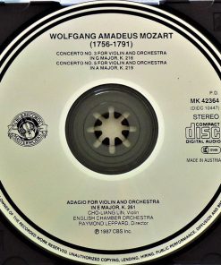 Mozart* - Cho-Liang Lin, English Chamber Orchestra, Raymond Leppard-2