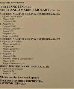 Mozart* - Cho-Liang Lin, English Chamber Orchestra, Raymond Leppard-3