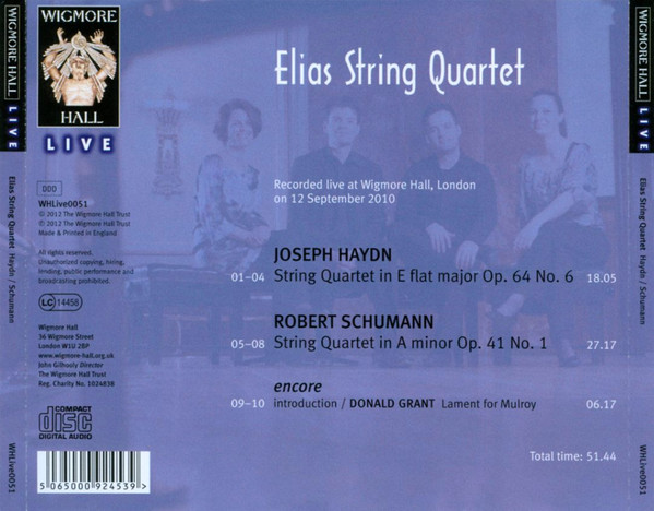 Elias String Quartet - Haydn*, Schumann*-1