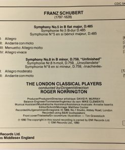 Schubert* - The London Classical Players*, Roger Norrington-1