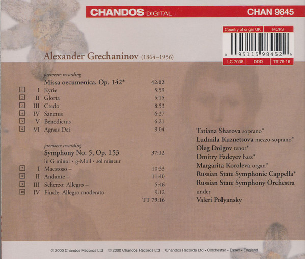 Grechaninov* - Russian State Symphonic Cappella*, Russian State Symphony Orchestra, Valeri Polyansky*-1
