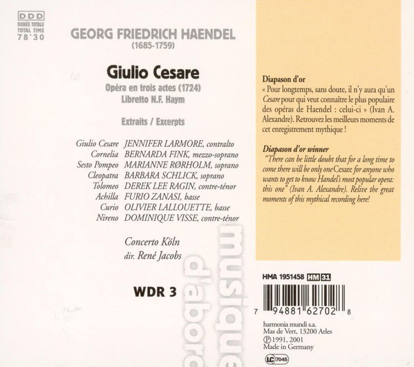 Haendel*, Jennifer Larmore, Barbara Schlick, Bernarda Fink, Concerto Köln, René Jacobs-1