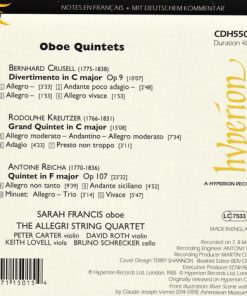 Bernhard Henrik Crusell, Rodolphe Kreutzer, Anton Reicha - Sarah Francis, The Allegri String Quartet-2