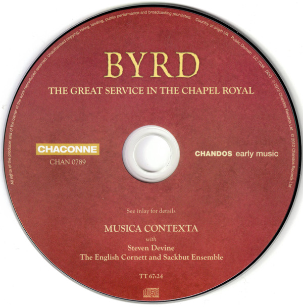 Byrd* - Musica Contexta, Steven Devine, The English Cornett And Sackbut Ensemble-2