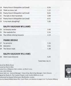 Sir Thomas Allen*, Malcolm Martineau, Beethoven*, Wolf*, Butterworth*, Vaughan Williams*, Bridge*-4