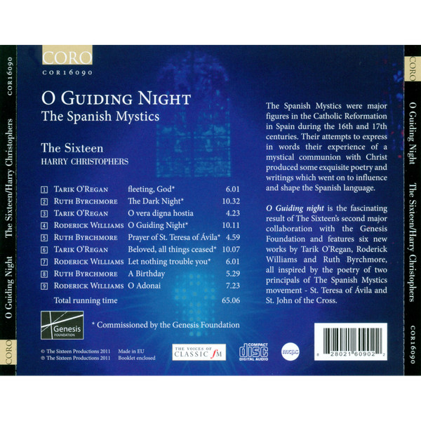 Tarik O'Regan, Roderick Williams (3), Ruth Byrchmore – The Sixteen, Harry Christophers-1