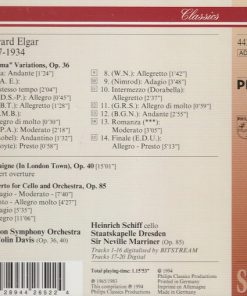 Sir Edward Elgar, London Symphony Orchestra, Sir Colin Davis, Heinrich Schiff, Staatskapelle Dresden, Sir Neville Marriner-1