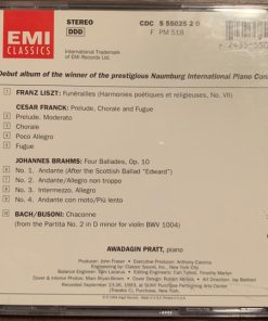 Awadagin Pratt, Franz Liszt, César Franck, Johannes Brahms, Johann Sebastian Bach, Ferruccio Busoni-1