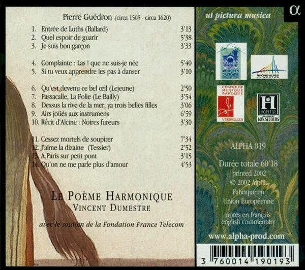 Pierre Guédron - Le Poème Harmonique, Vincent Dumestre-1