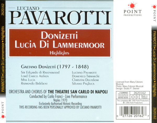 Luciano Pavarotti, Orchestra* And Chorus Of The Theatre San Carlo Di Napoli*, Carlo Franci-1
