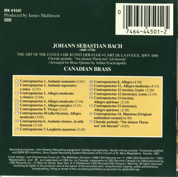 The Canadian Brass, Johann Sebastian Bach-2
