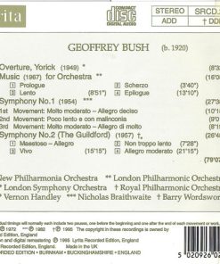 Geoffrey Bush, New Philharmonia Orchestra, London Philharmonic Orchestra, London Symphony Orchestra, Royal Philharmonic Orchestra, Vernon Handley, Nicholas Braithwaite, Barry Wordsworth-3