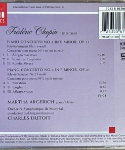 Chopin* - Martha Argerich, Orchestre symphonique de Montréal, Charles Dutoit-1