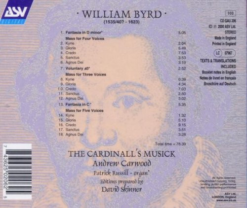 William Byrd - The Cardinall's Musick, Andrew Carwood, David Skinner (4)-1