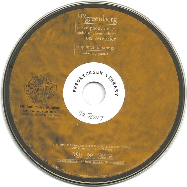 Jay Greenberg - London Symphony Orchestra, José Serebrier*, Juilliard String Quartet-2