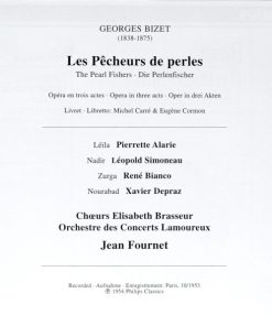 Bizet* - Pierrette Alarie, Leopold Simoneau, René Bianco, Xavier Depraz, Orchestre Des Concerts Lamoureux, Jean Fournet-4