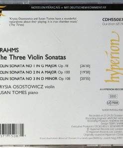 Brahms* - Krysia Osostowicz, Susan Tomes-1