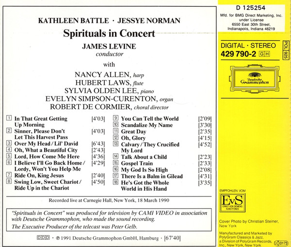 Kathleen Battle, Jessye Norman - Chorus* And Orchestra* Conducted By James Levine (2)-1