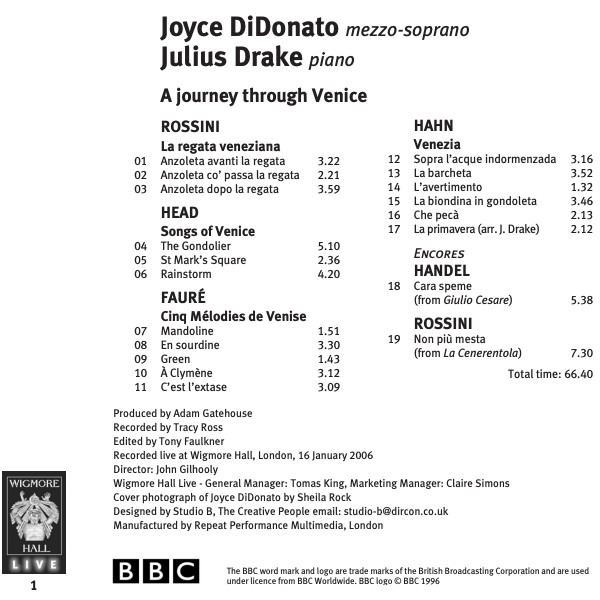 Joyce DiDonato, Julius Drake-2