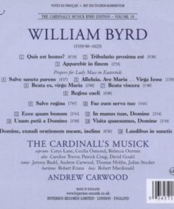 William Byrd - The Cardinall's Musick / Andrew Carwood-2