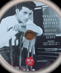Brahms*, Rachmaninoff*, Heifetz*, Primrose*, Kurtz*, William Kapell-1