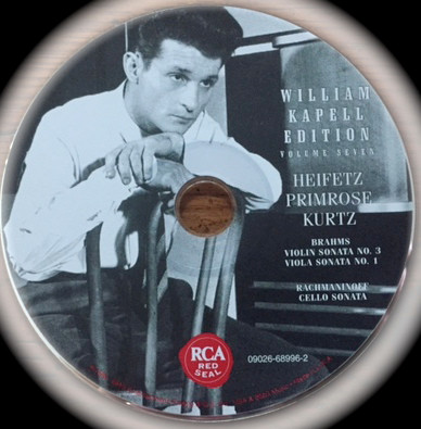 Brahms*, Rachmaninoff*, Heifetz*, Primrose*, Kurtz*, William Kapell-1