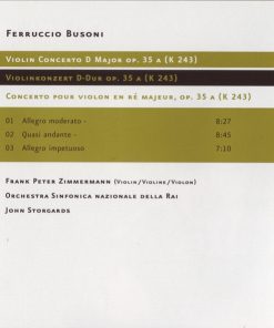 Frank Peter Zimmermann, Ferruccio Busoni, Enrico Pace, Orchestra Sinfonica Nazionale Della RAI, John Storgards*-4