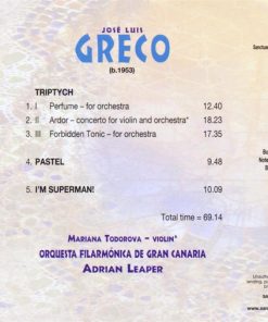 José Luis Greco - Mariana Todorova, Orquesta Filarmónica De Gran Canaria, Adrian Leaper-1