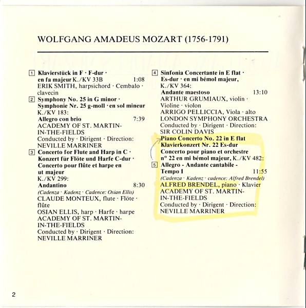 Wolfgang Amadeus Mozart, Academy Of St. Martin-in-the-Fields* / Neville Marriner*-3