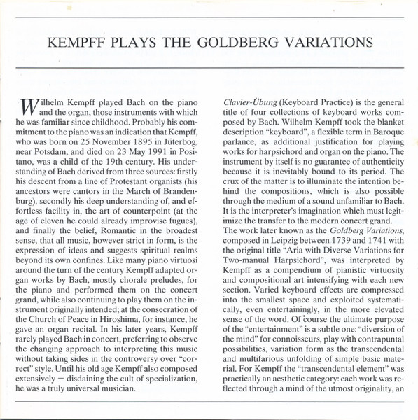 Johann Sebastian Bach - Wilhelm Kempff-3