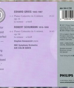 Edvard Grieg / Robert Schumann - Stephen Bishop-Kovacevich • BBC Symphony Orchestra • Sir Colin Davis-1