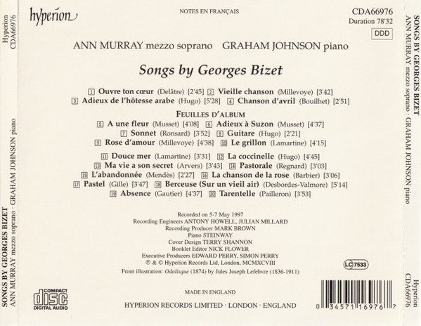 Bizet*, Ann Murray ∙ Graham Johnson (2)-1