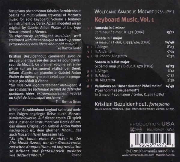 Wolfgang Amadeus Mozart / Kristian Bezuidenhout-1