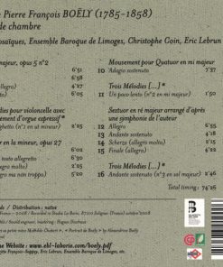 Alexandre Boëly - Quatuor Mosaïques, Ensemble Baroque De Limoges, Christophe Coin-1