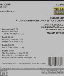 Carl Orff, Robert Shaw, Atlanta Symphony Orchestra & Atlanta Symphony Chorus, The Atlanta Boy Choir, Judith Blegen, Håkan Hagegård, William Brown (3)-1