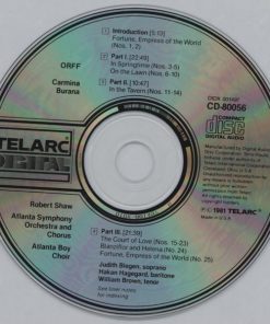 Carl Orff, Robert Shaw, Atlanta Symphony Orchestra & Atlanta Symphony Chorus, The Atlanta Boy Choir, Judith Blegen, Håkan Hagegård, William Brown (3)-2