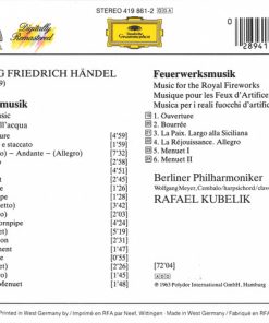 Georg Friedrich Händel – Berliner Philharmoniker, Rafael Kubelik-1