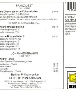 Franz Liszt / Johannes Brahms - Shura Cherkassky, Berliner Philharmoniker, Herbert von Karajan-1