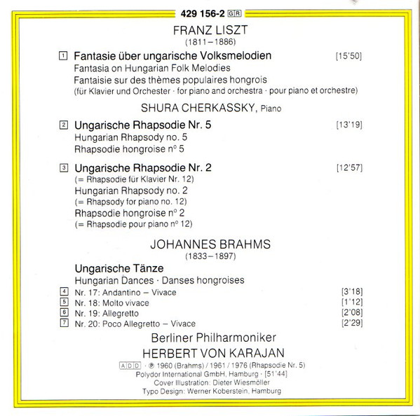 Franz Liszt / Johannes Brahms - Shura Cherkassky, Berliner Philharmoniker, Herbert von Karajan-4