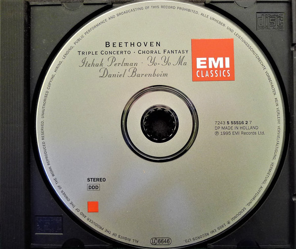 Ludwig van Beethoven, Itzhak Perlman, Yo-Yo Ma, Daniel Barenboim, Chor Der Staatsoper Berlin, Berliner Philharmoniker-2