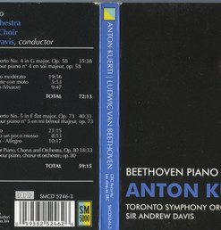Ludwig van Beethoven, Anton Kuerti, Andrew Davis, Toronto Symphony Orchestra-2