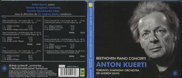 Ludwig van Beethoven, Anton Kuerti, Andrew Davis, Toronto Symphony Orchestra-2
