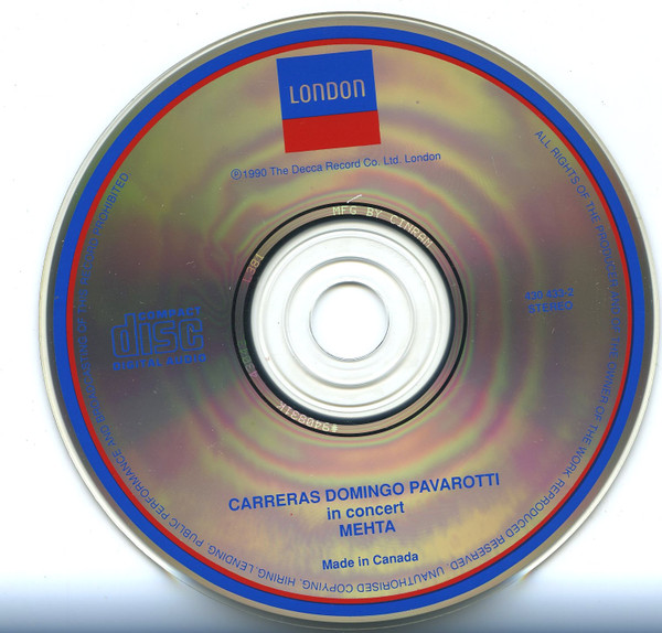 José Carreras, Placido Domingo, Luciano Pavarotti, Zubin Mehta-2