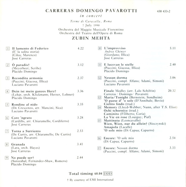 José Carreras, Placido Domingo, Luciano Pavarotti, Zubin Mehta-4