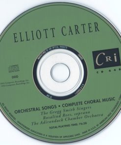 Elliott Carter - Rosalind Rees, The Gregg Smith Singers*-2